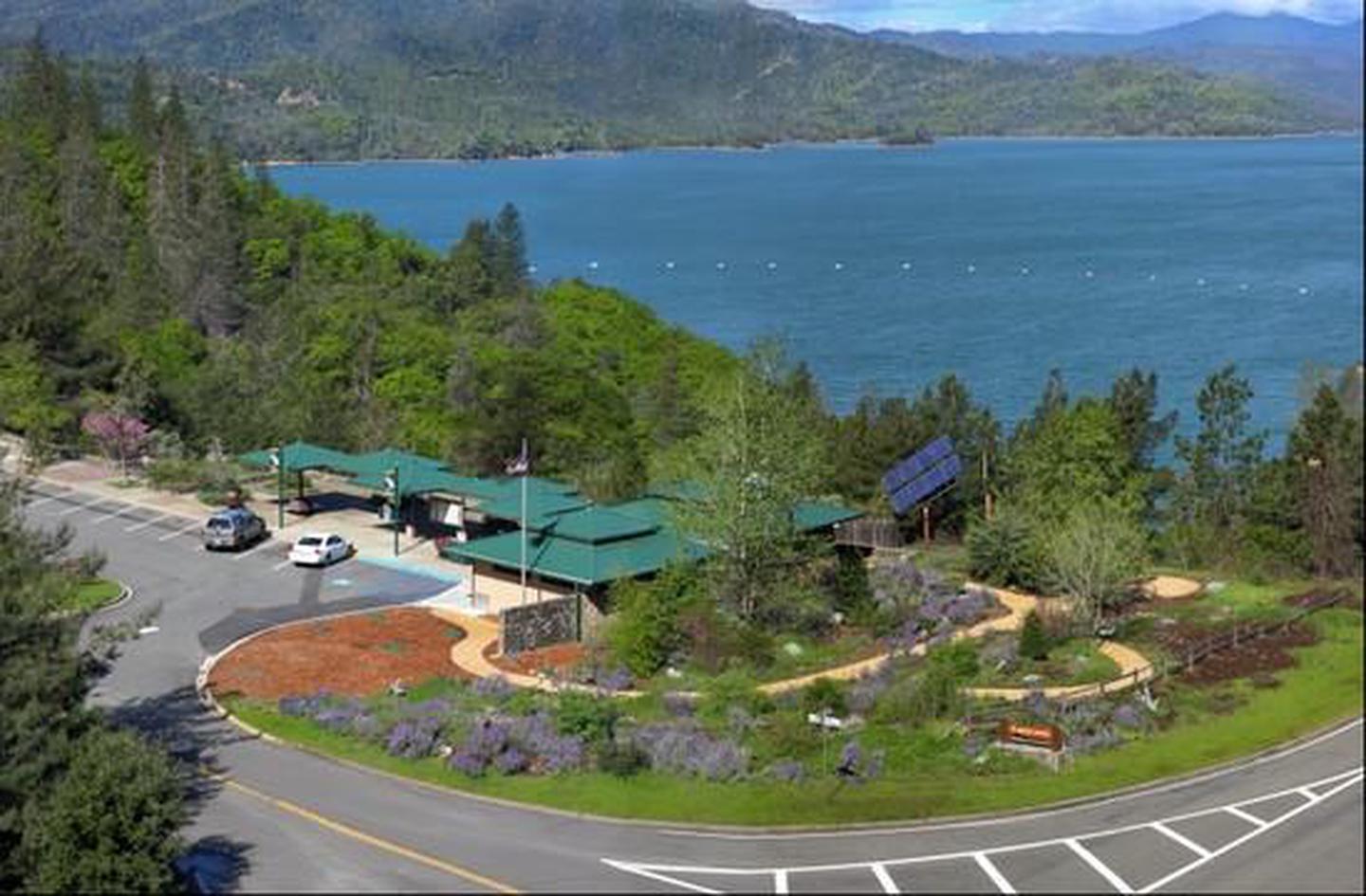 Aerial view of Whiskeytown NRA Visitors Center