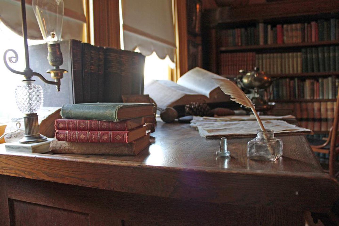 John Muir National Historic SiteJohn Muir's desk in the "Scribble Den".