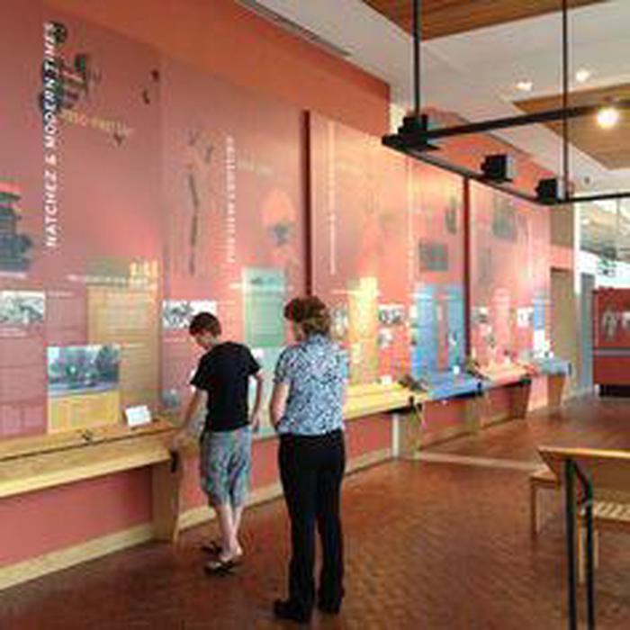 exhibits at Natchez Visitors CenterThe Natchez Visitors Center welcomes tens of thousands of people to the Natchez region each year.