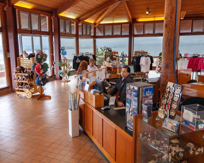 View of Bookstore inside View BuildingView of items for sale in the bookstore managed by the Cabrillo National Monument Foundation