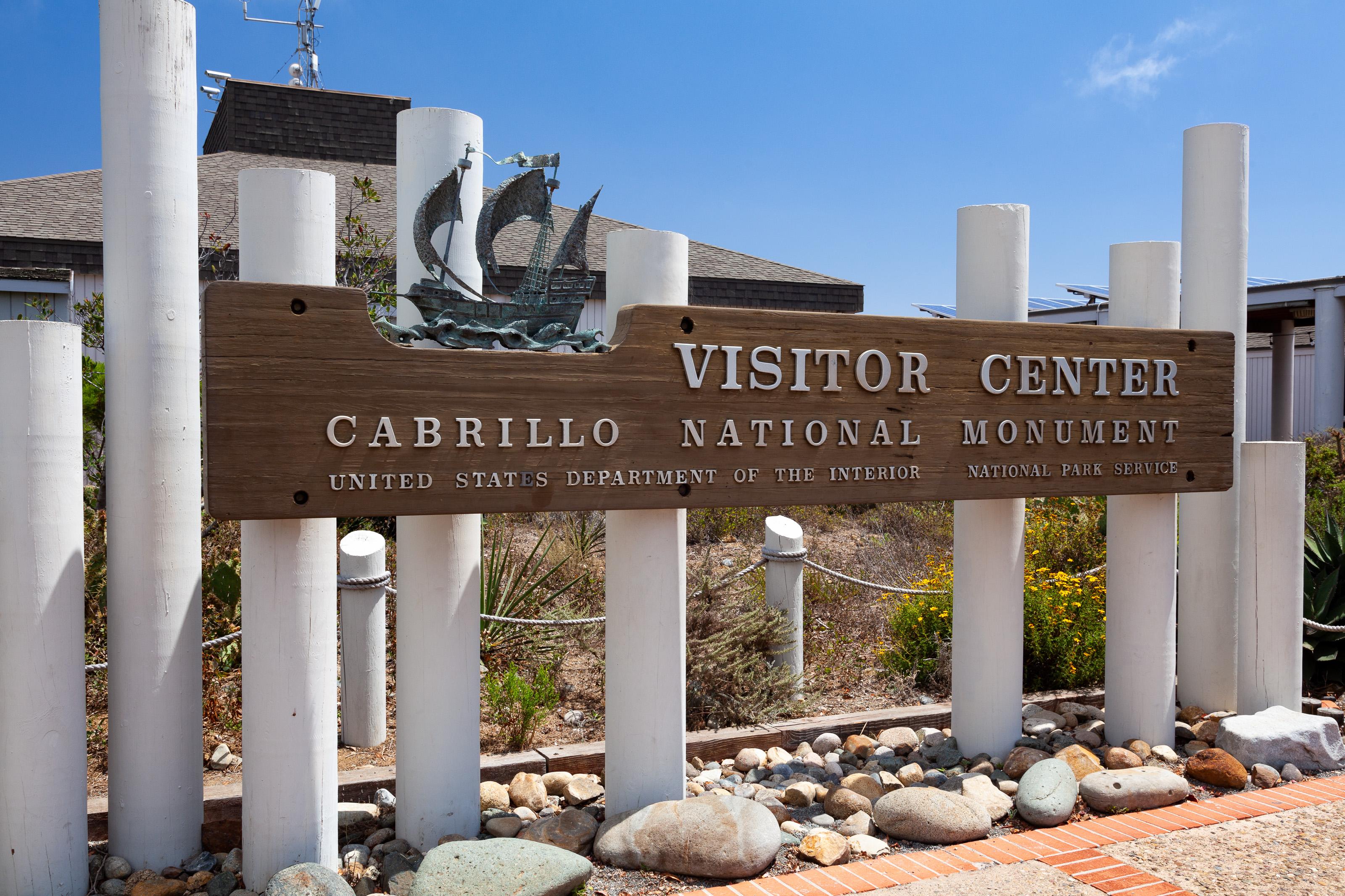 Historic Visitor Center sign