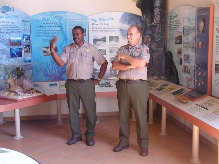 Park Rangers in the Visitor Center