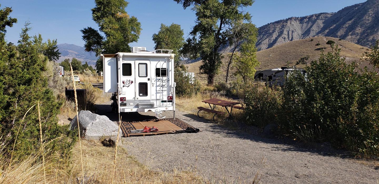 Mammoth Hot Springs Campground Site 5Mammoth Campsite #5