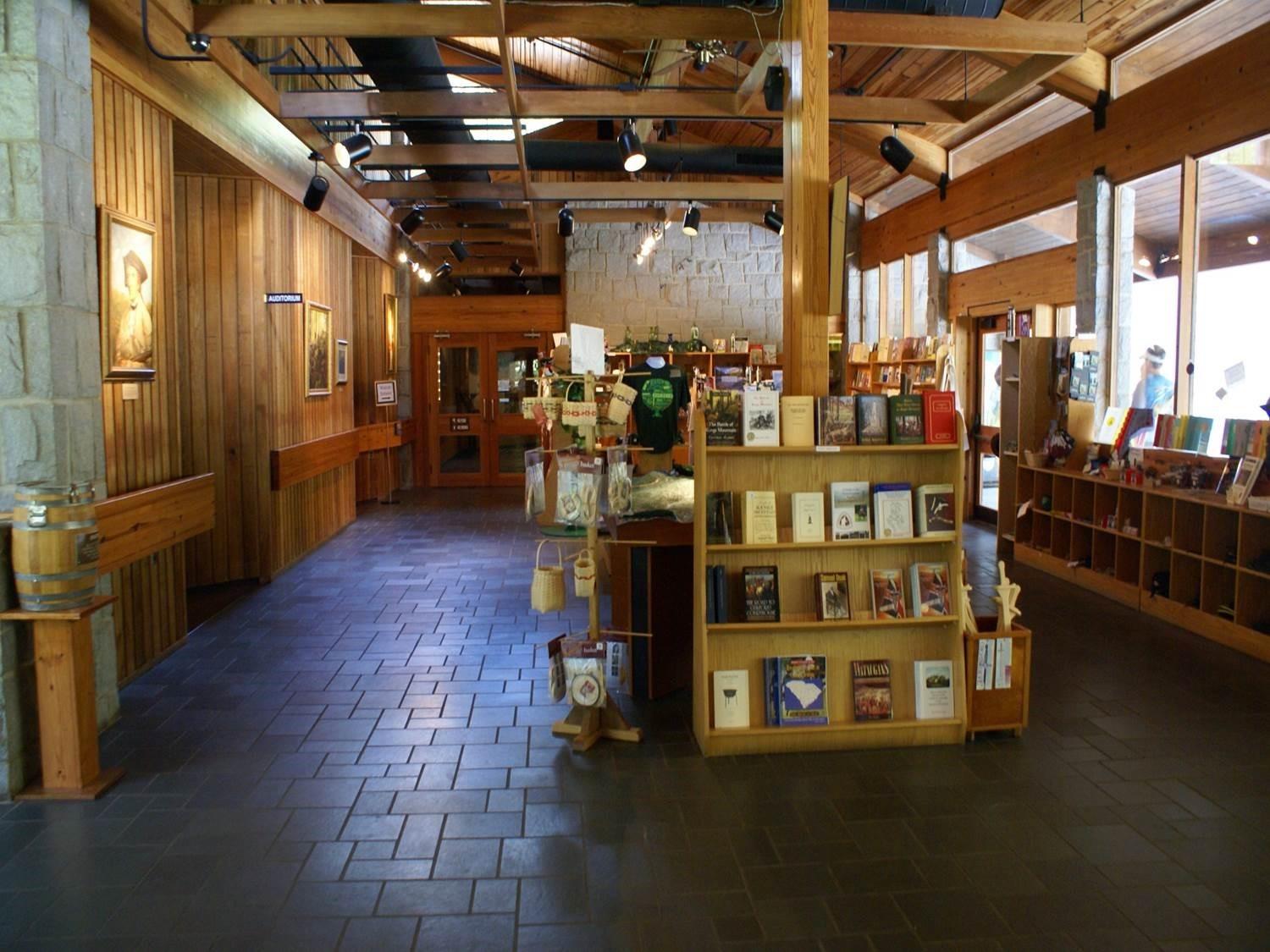 Interior Visitor Center looking towards Museum