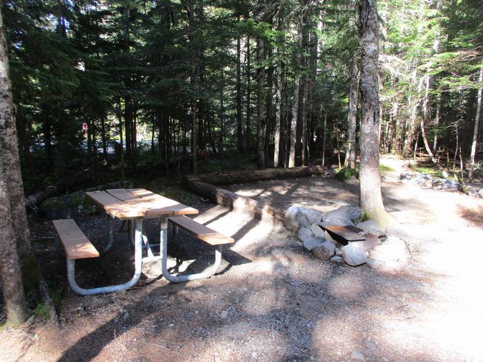 Picnic Table, Fire ring, tent area