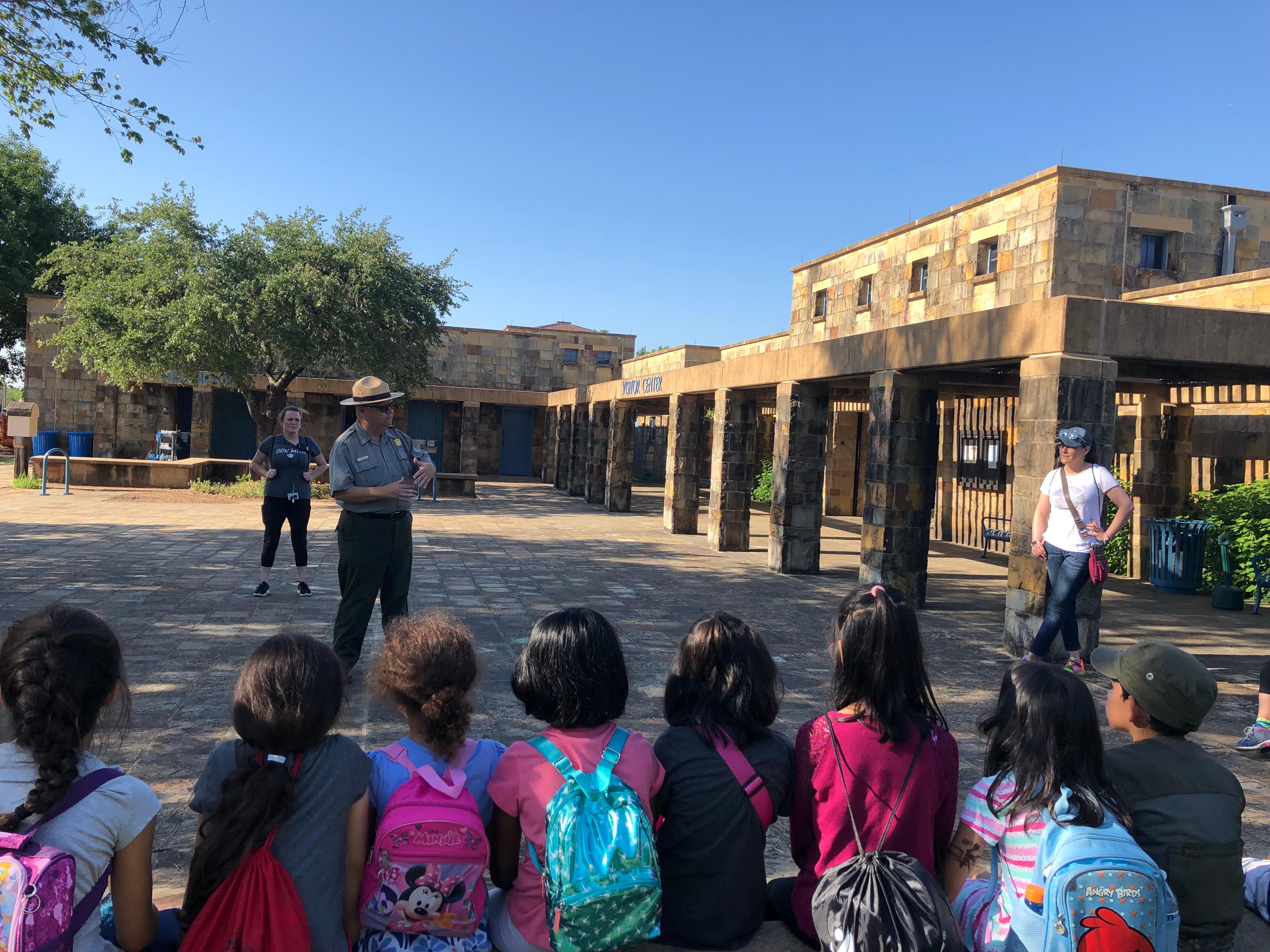 School Group at Visitor Center