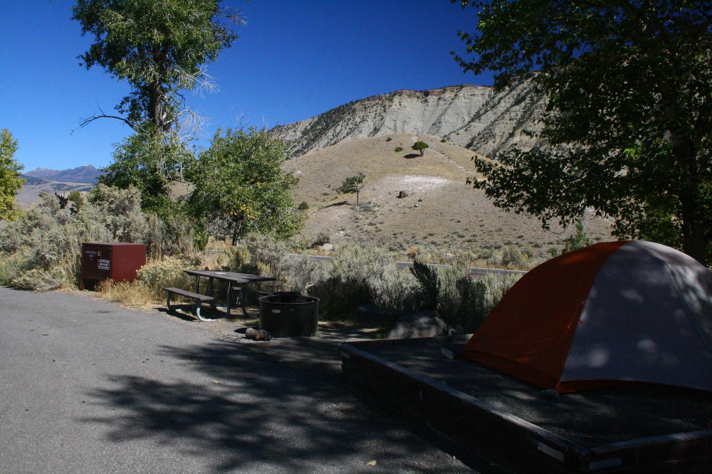 Mammoth Hot Springs Campground Site 4Mammoth Campsite #4