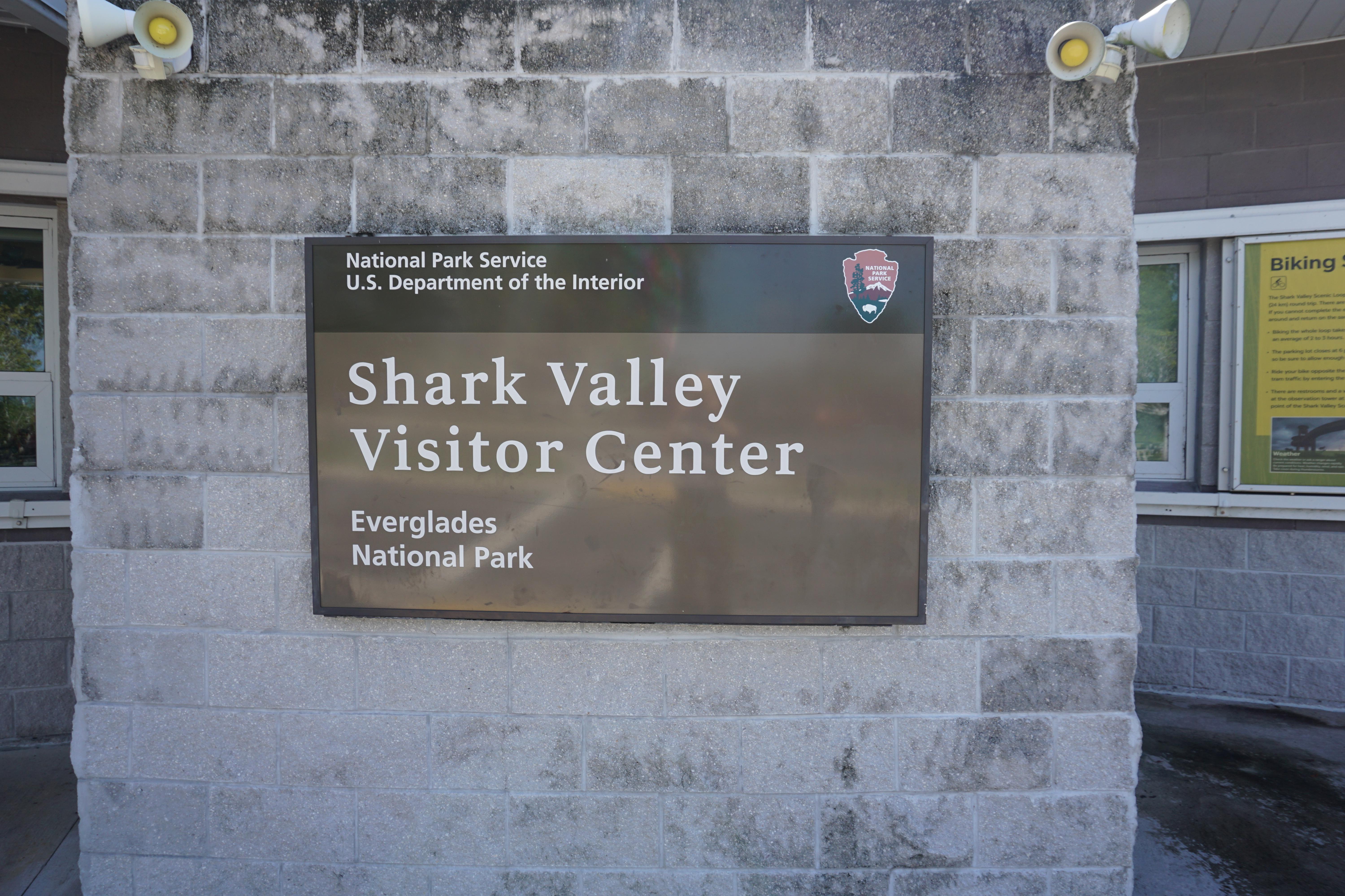 Shark Valley Visitor Center Sign