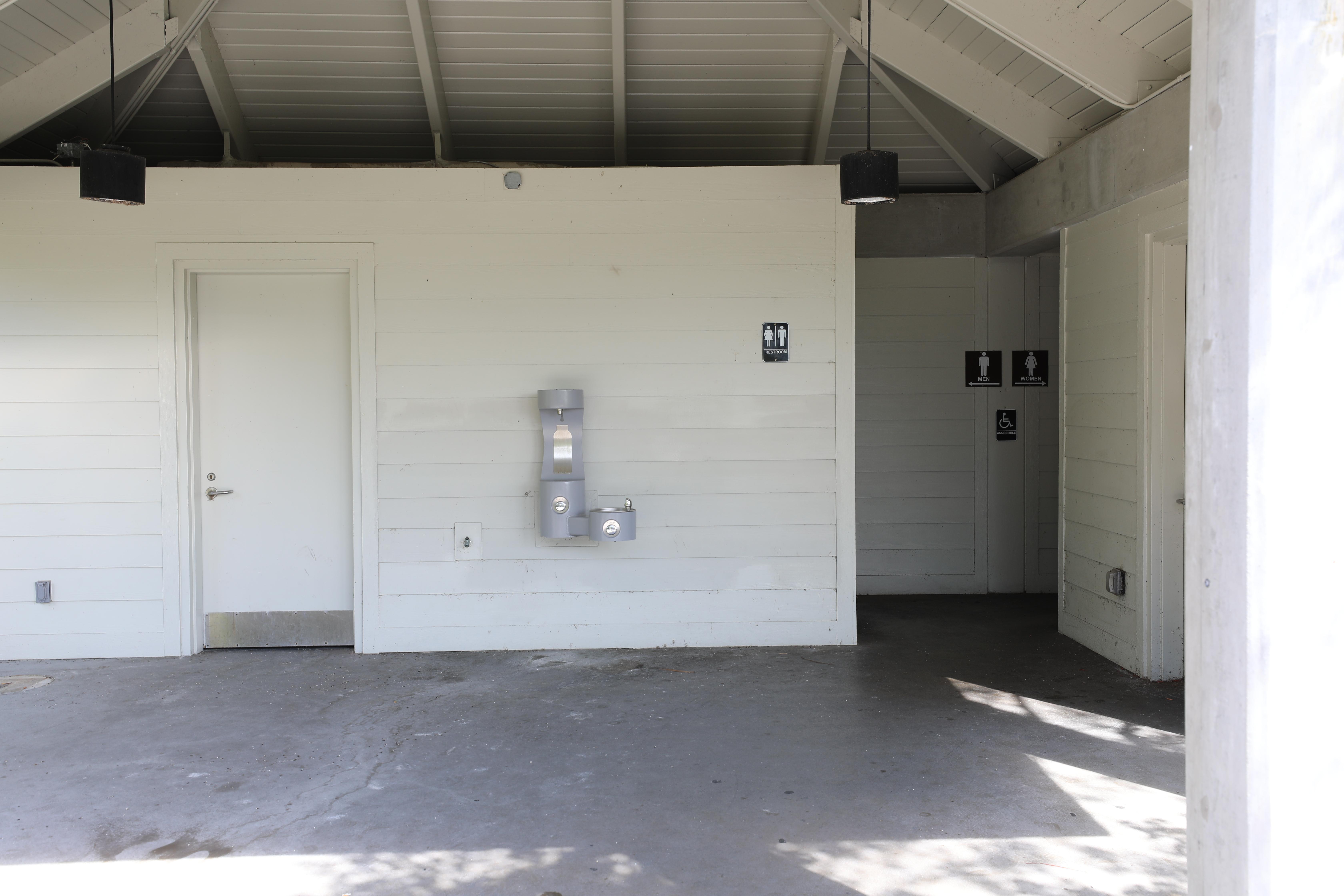 Restrooms and Water Fountains at Ernest Coe Visitor Center