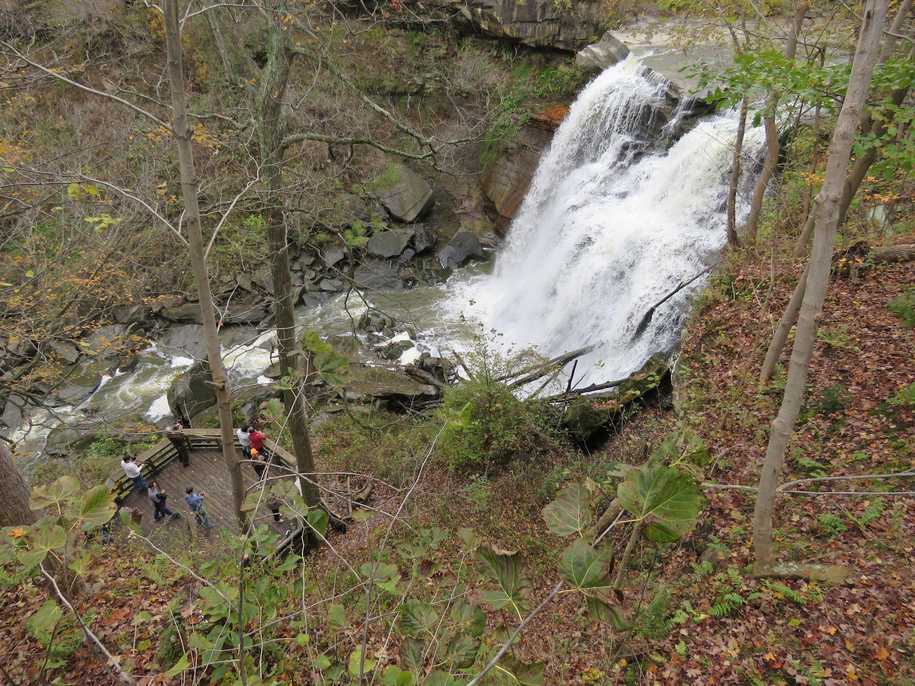 Brandywine Falls Viewed from the Upper Boardwalk