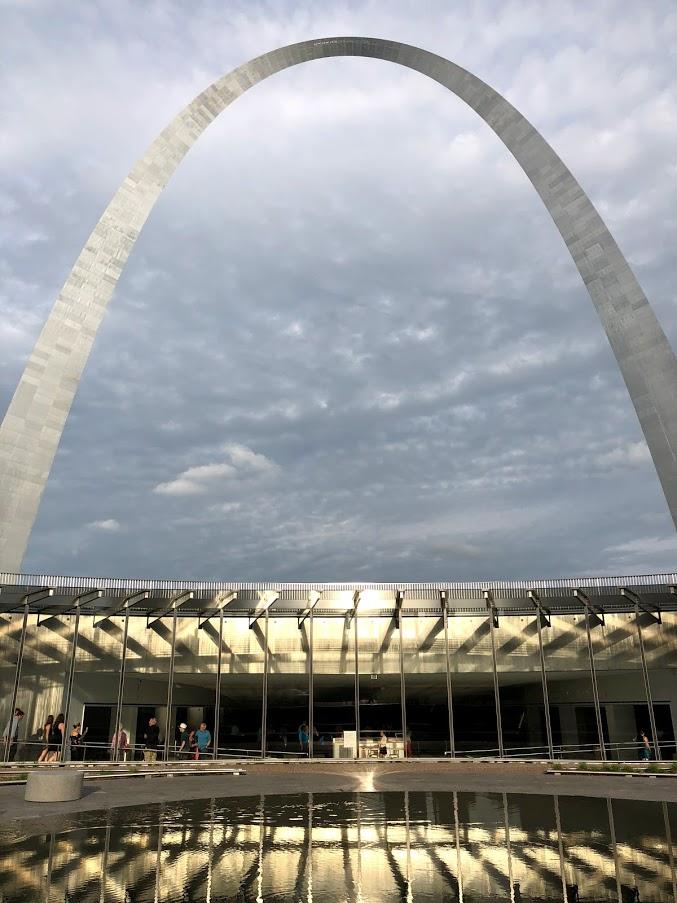 Entrance to the Visitor Center under the Gateway Arch