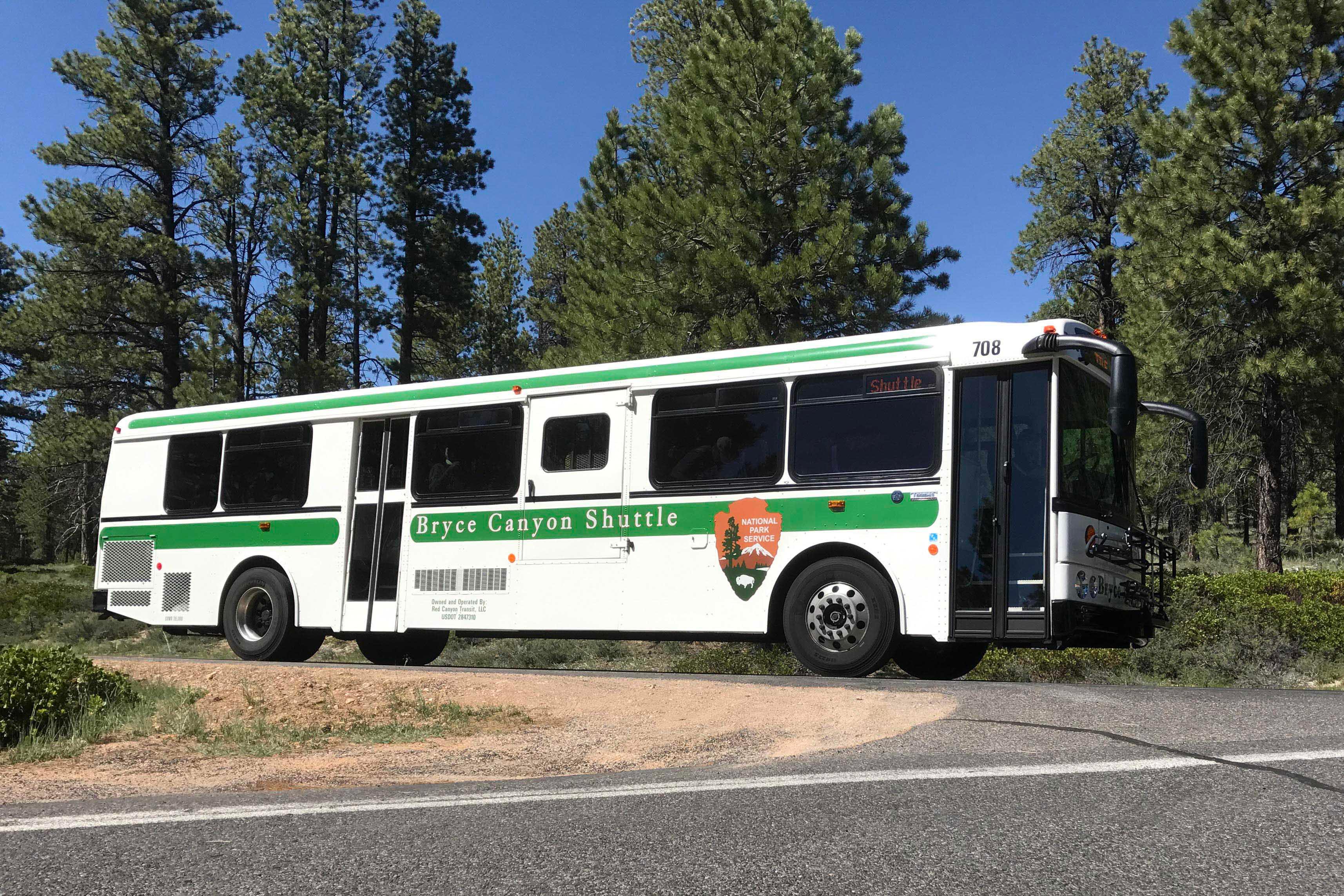 The Bryce Canyon Shuttle provides service from the Visitor Center