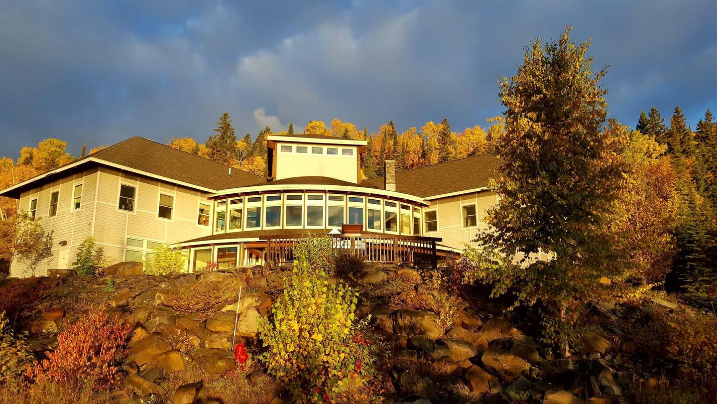 Grand Portage National Monument Heritage CenterGrand Portage National Monument Heritage Center sits atop a rocky hill at the foot of Mt. Rose and overlooks the reconstructed fur trading post.