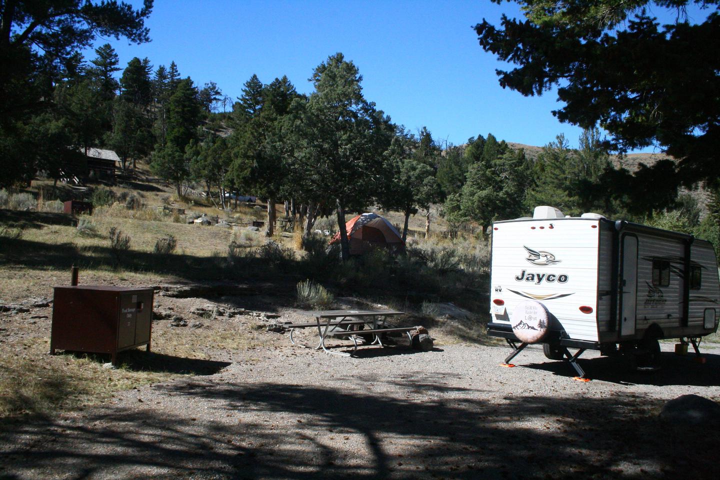 Mammoth Hot Springs Campground Site 33Mammoth Campsite #33