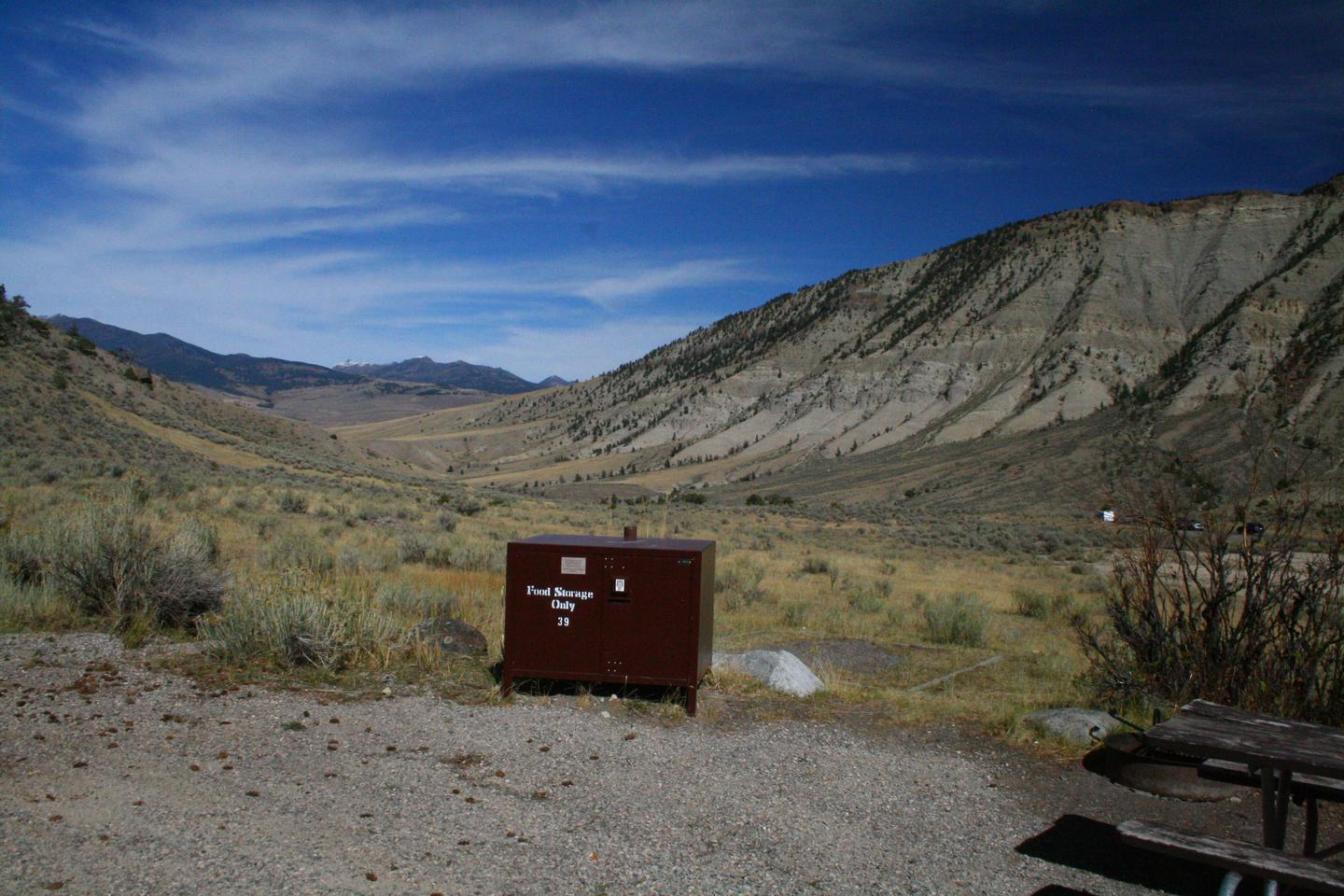 Mammoth Hot Springs Campground Site 39Mammoth Campsite #39