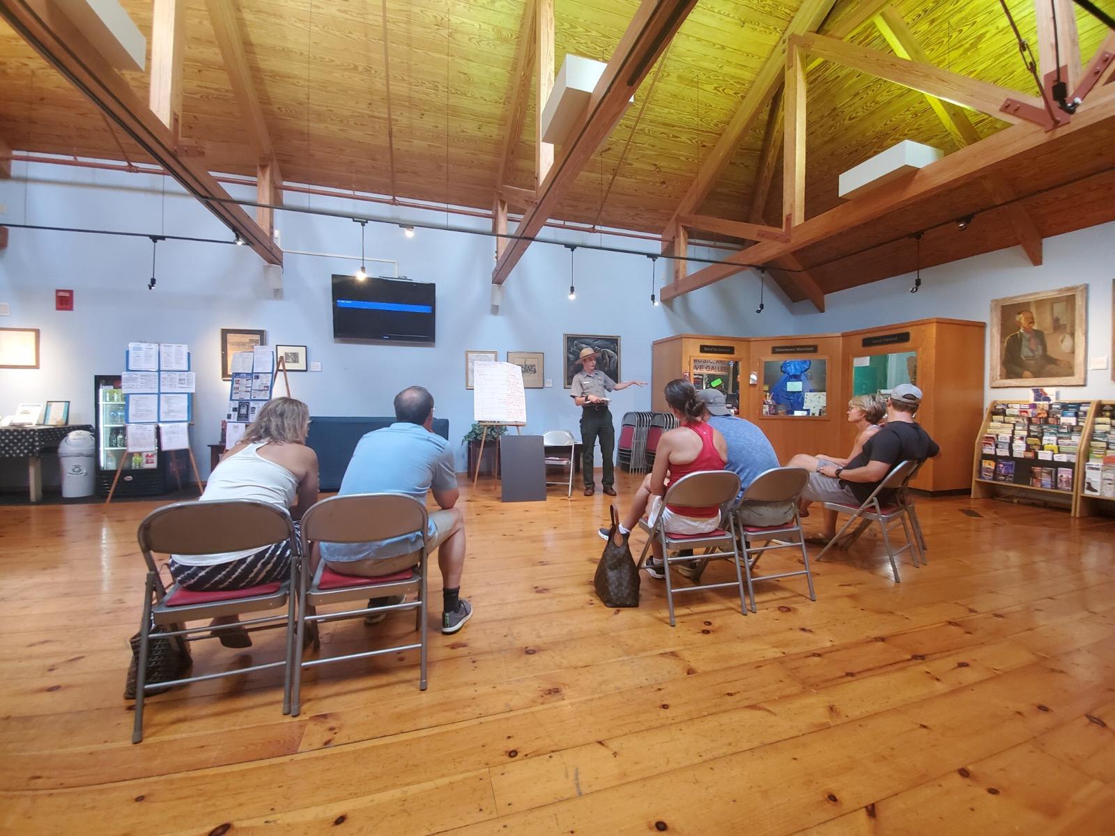 Presentation inside STGE Visitor Center