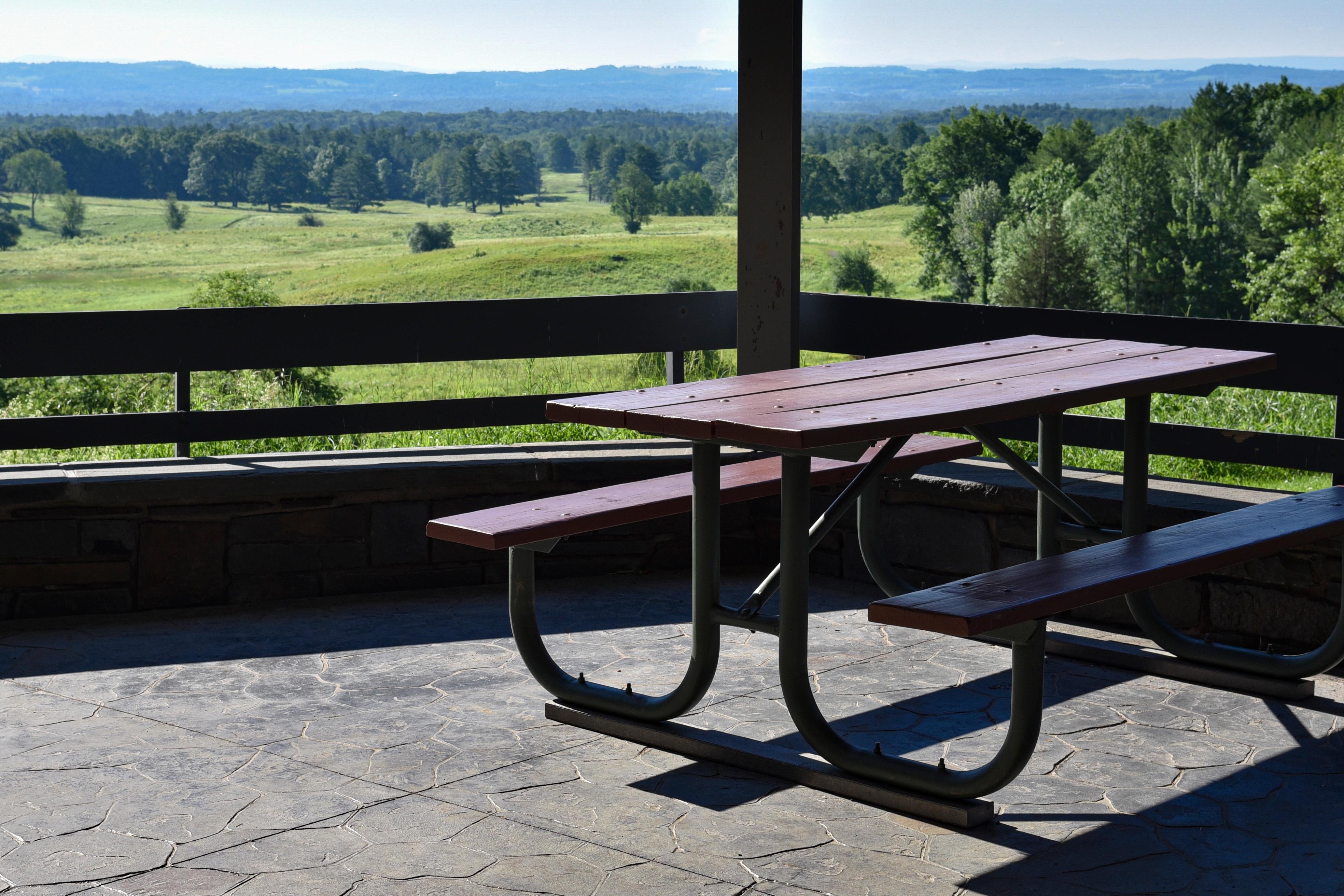 Picnic Table at the Visitor Center