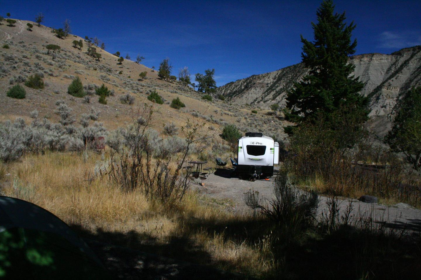 Mammoth Hot Springs Campground Site 49Mammoth Campsite #49