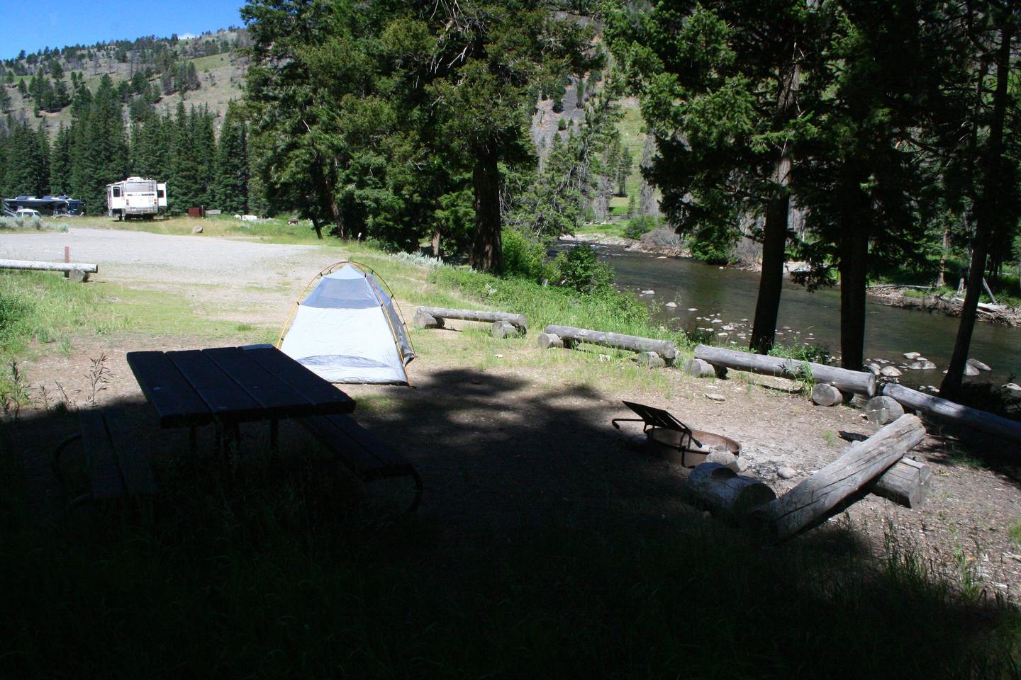Slough Creek Campground Site #1.Slough Creek Campground Site #1