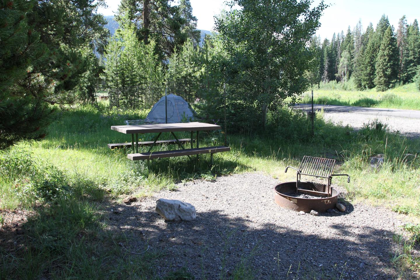 Pebble Creek Campground Site #2.Pebble Creek Campground Site #2