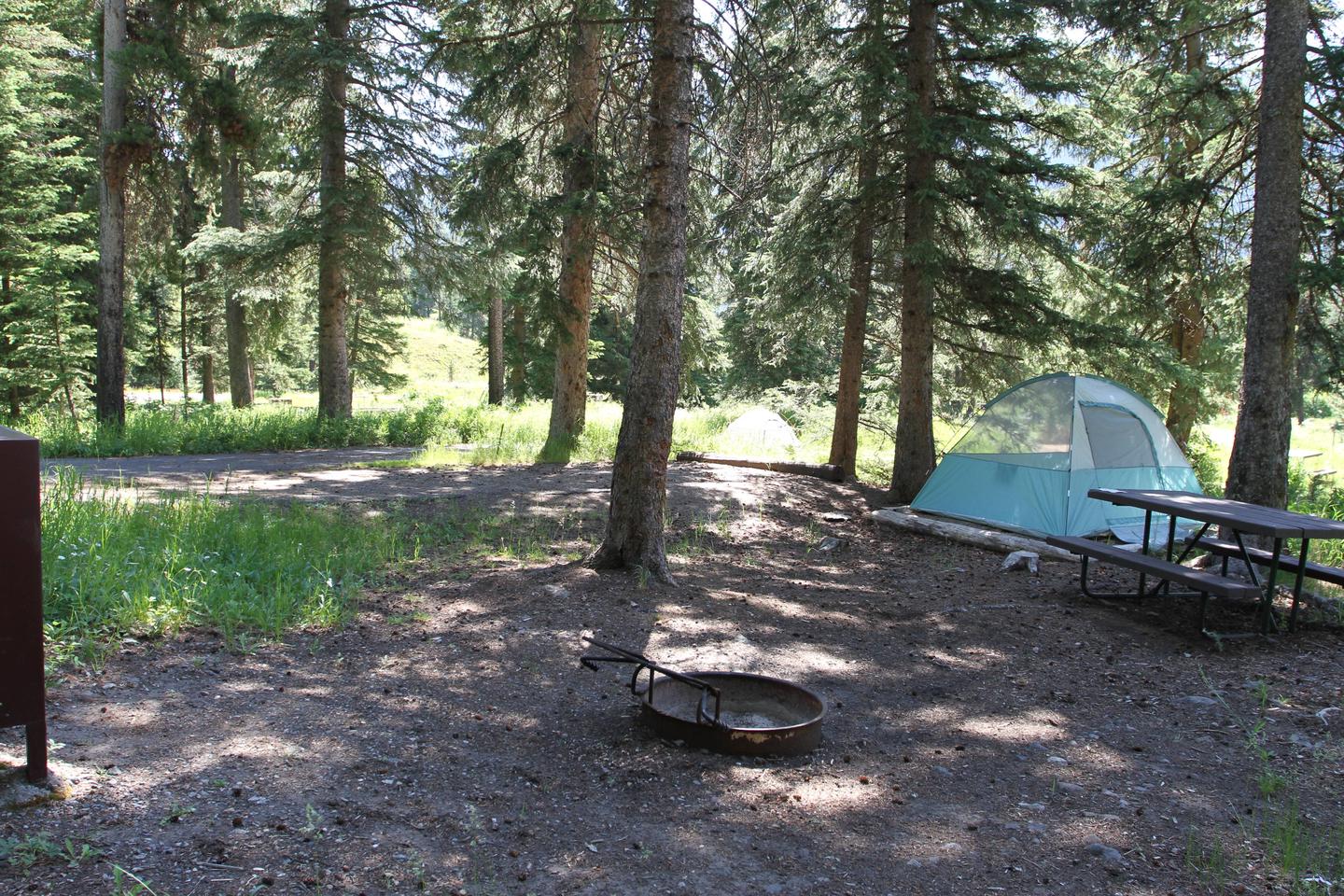 Pebble Creek Campground Site #11..Pebble Creek Campground Site #11