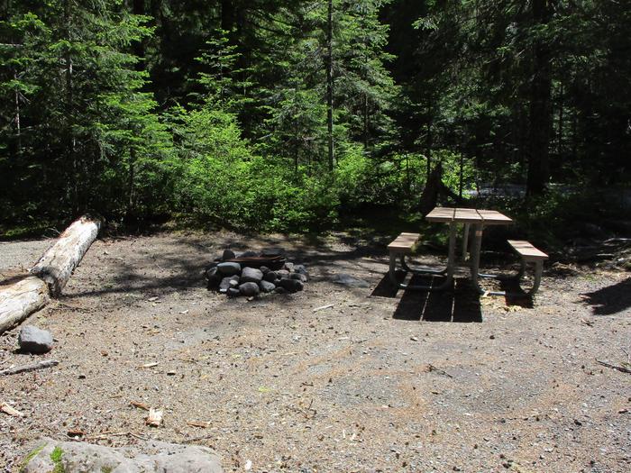 Picnic Table and Fire Pit