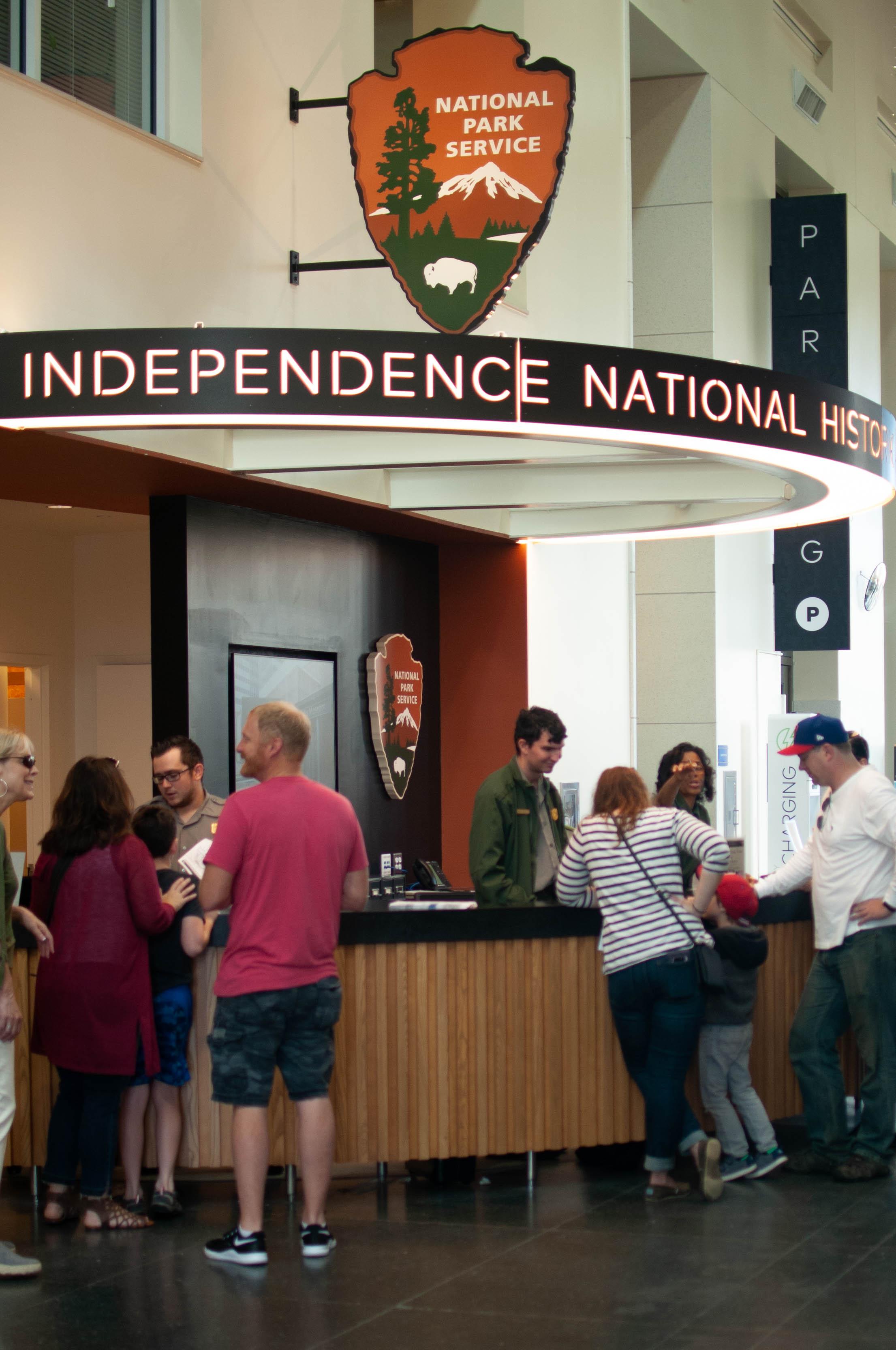 Independence Visitor Center, National Park Service Information Desk
