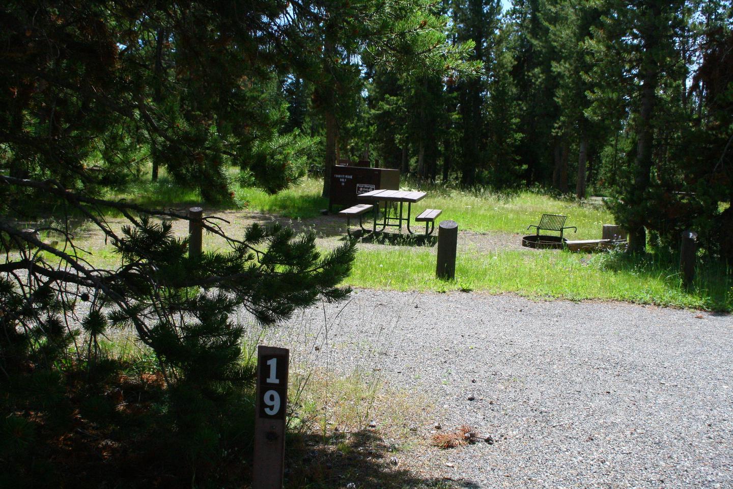 Indian Creek Campground site #19