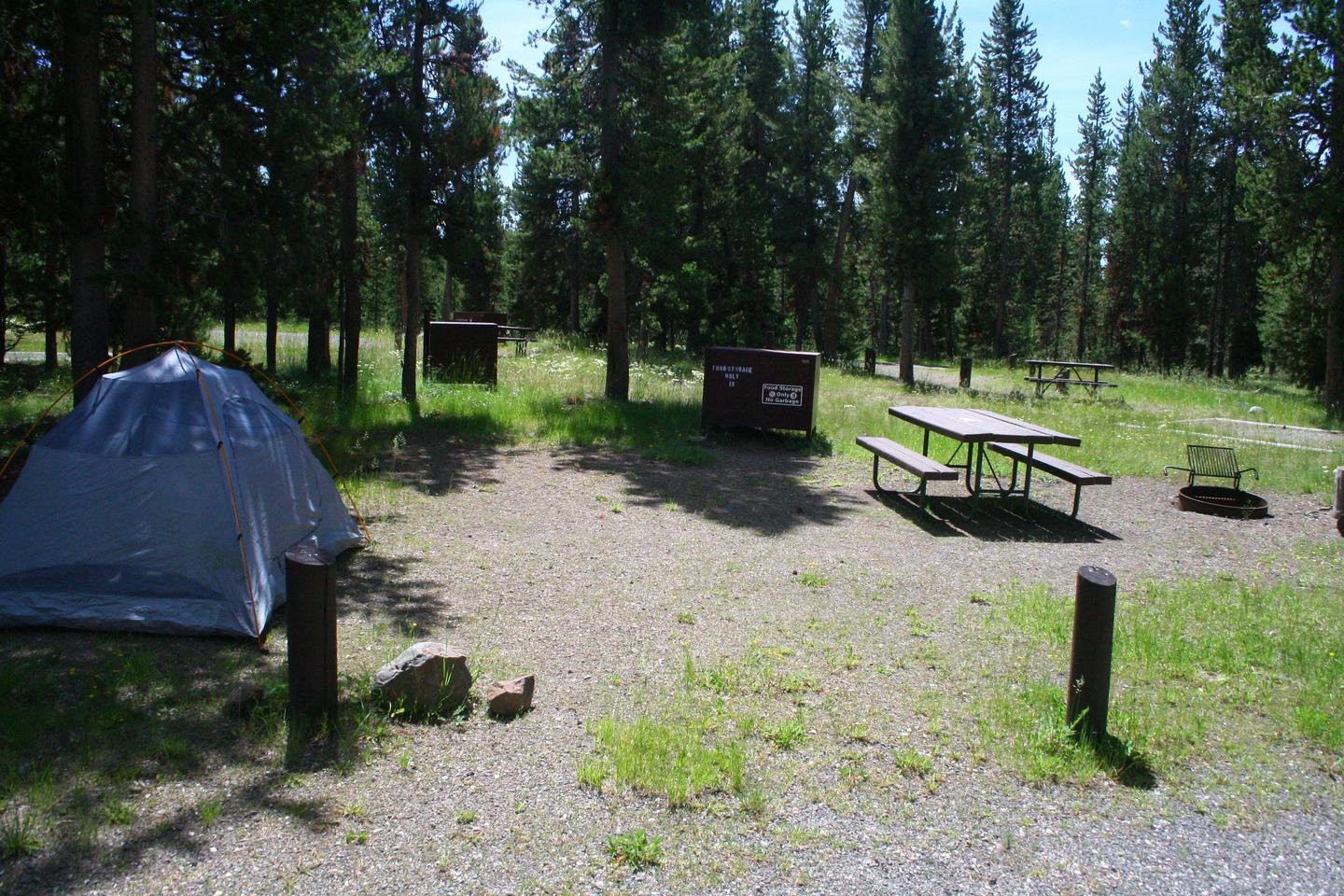 Indian Creek Campground site #19..Indian Creek Campground site #19