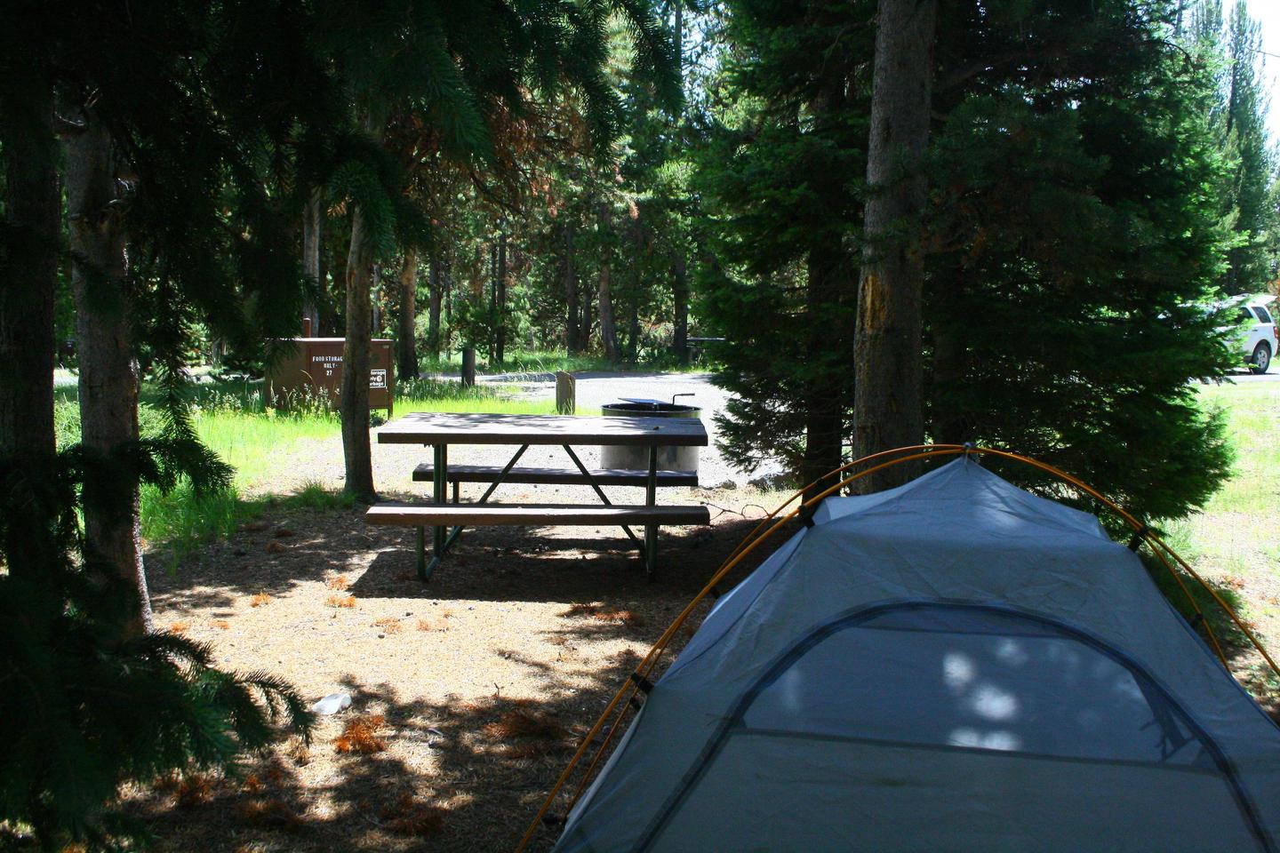 Indian Creek Campground site #27..Indian Creek Campground site #27
