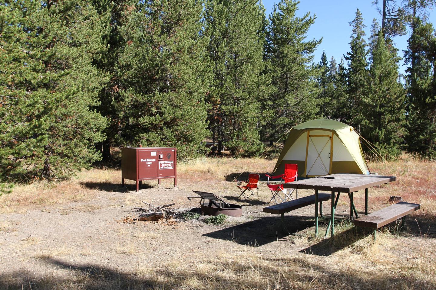 Indian Creek Campground site #33.Indian Creek Campground site #33