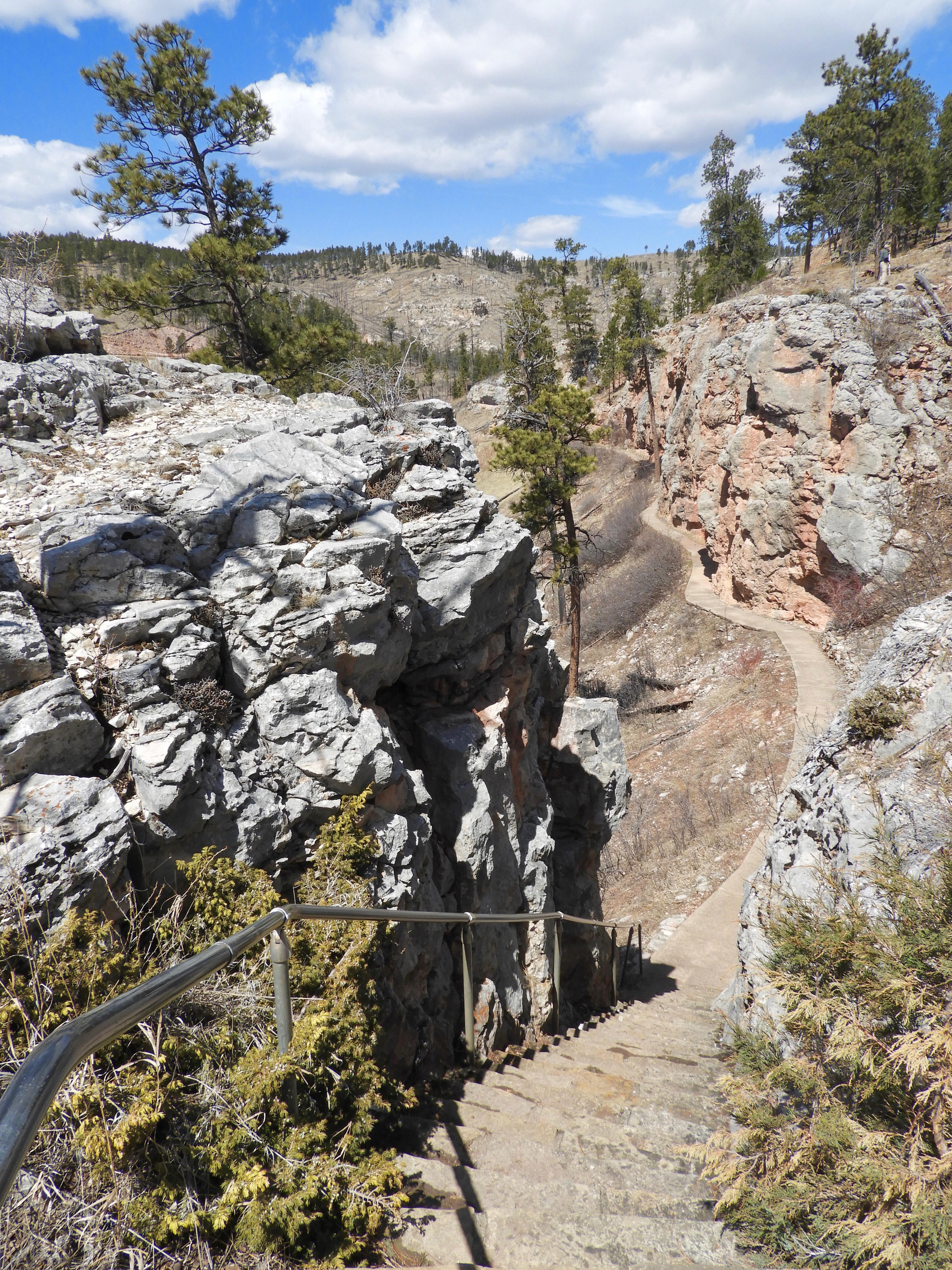 Canyons Trail Descending toward the Historic Entrance