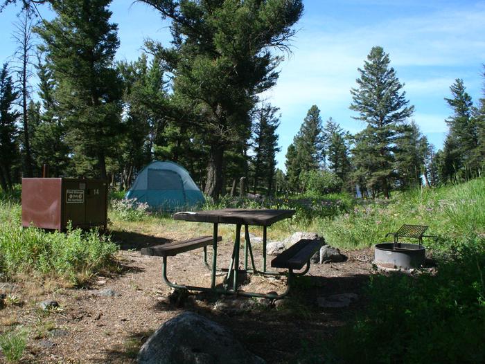 Slough Creek Campground site #14
