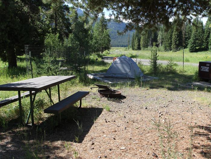 Pebble Creek Campground site #3