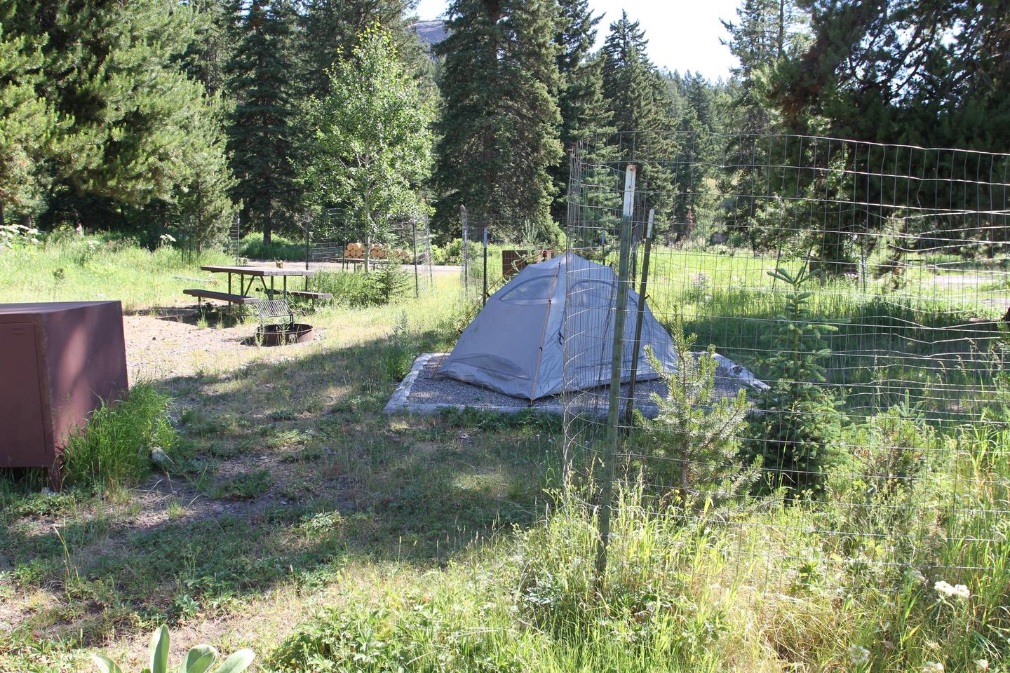 Pebble Creek Campground site #3.Pebble Creek Campground site #3