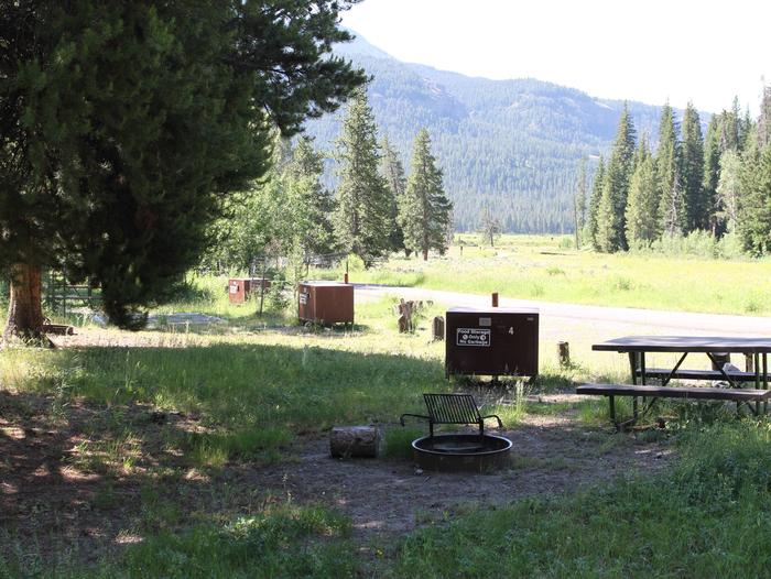 Pebble Creek Campground site #4