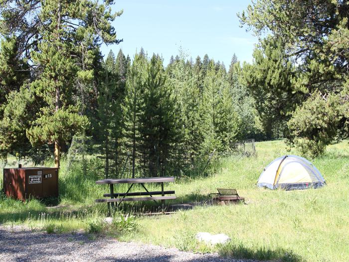 Pebble Creek Campground site #15