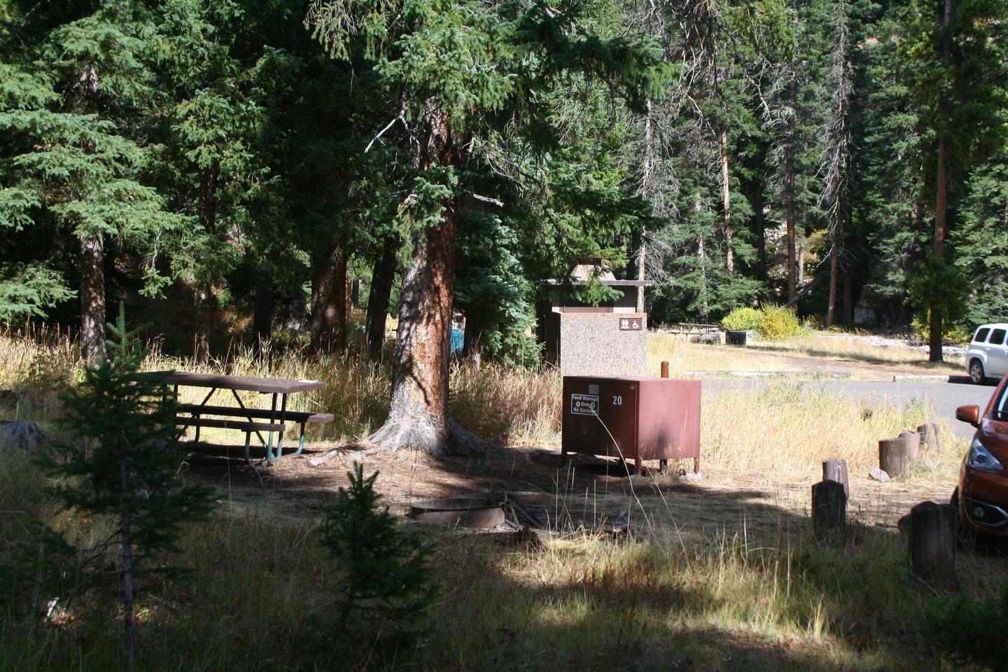 Pebble Creek Campground site #20