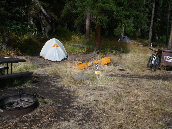 Pebble Creek Campground site #23