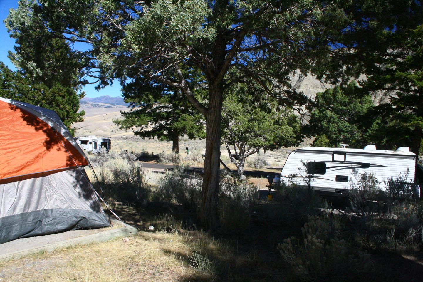 Mammoth Hot Springs Campground Site 33