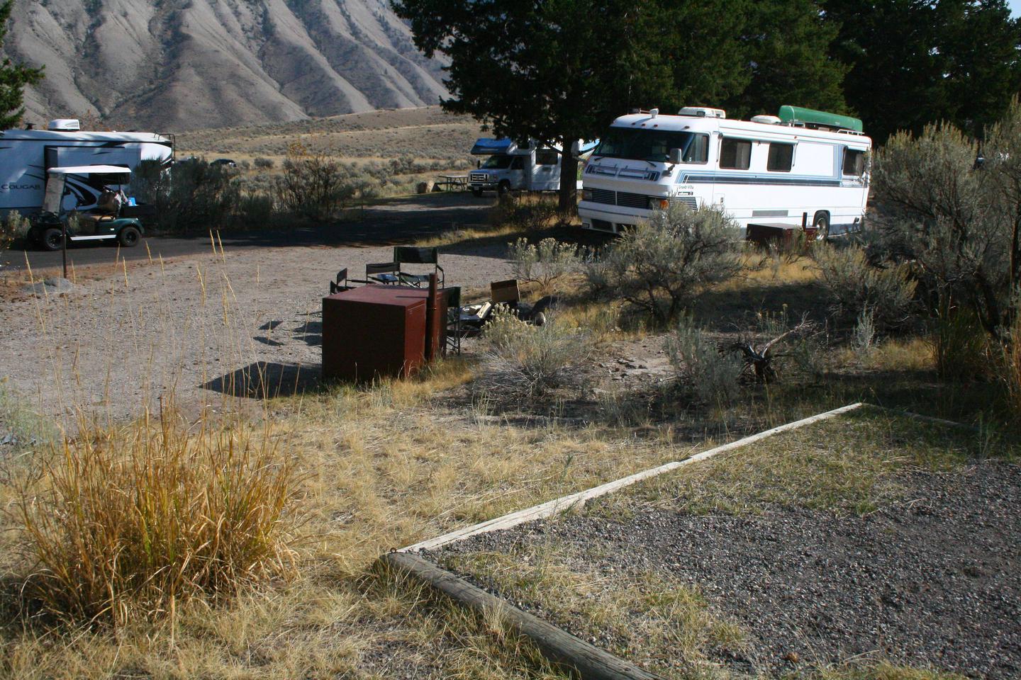 Mammoth Hot Springs Campground Site 40.Mammoth Hot Springs Campground Site 40