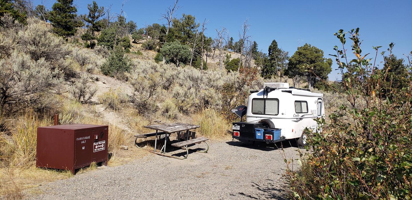 Mammoth Hot Springs Campground Site 62