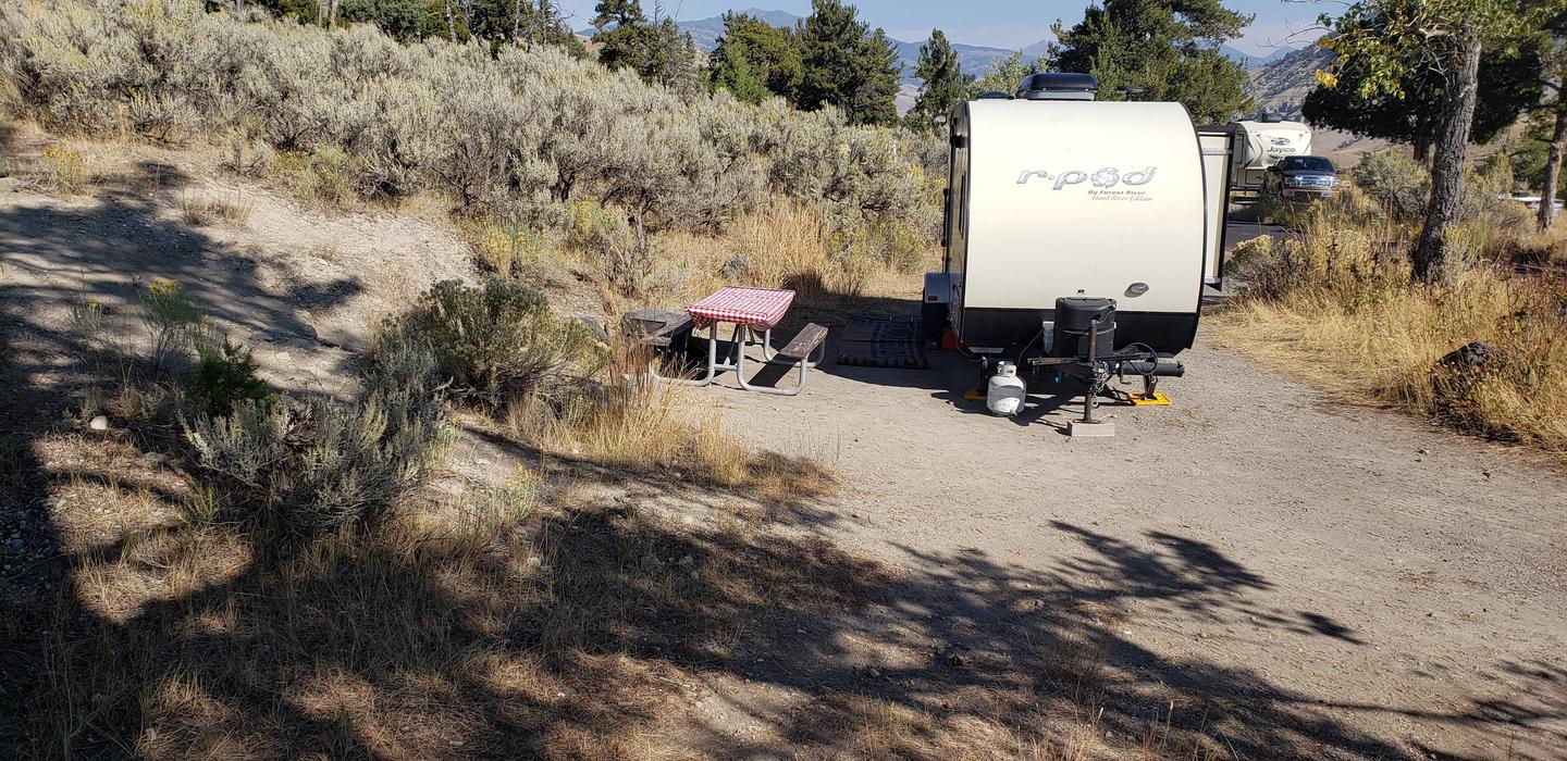 Mammoth Hot Springs Campground Site 64