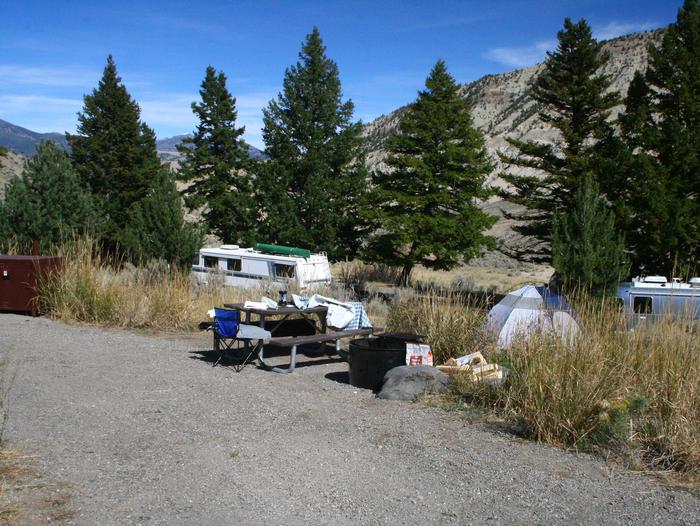Mammoth Hot Springs Campground Site 75