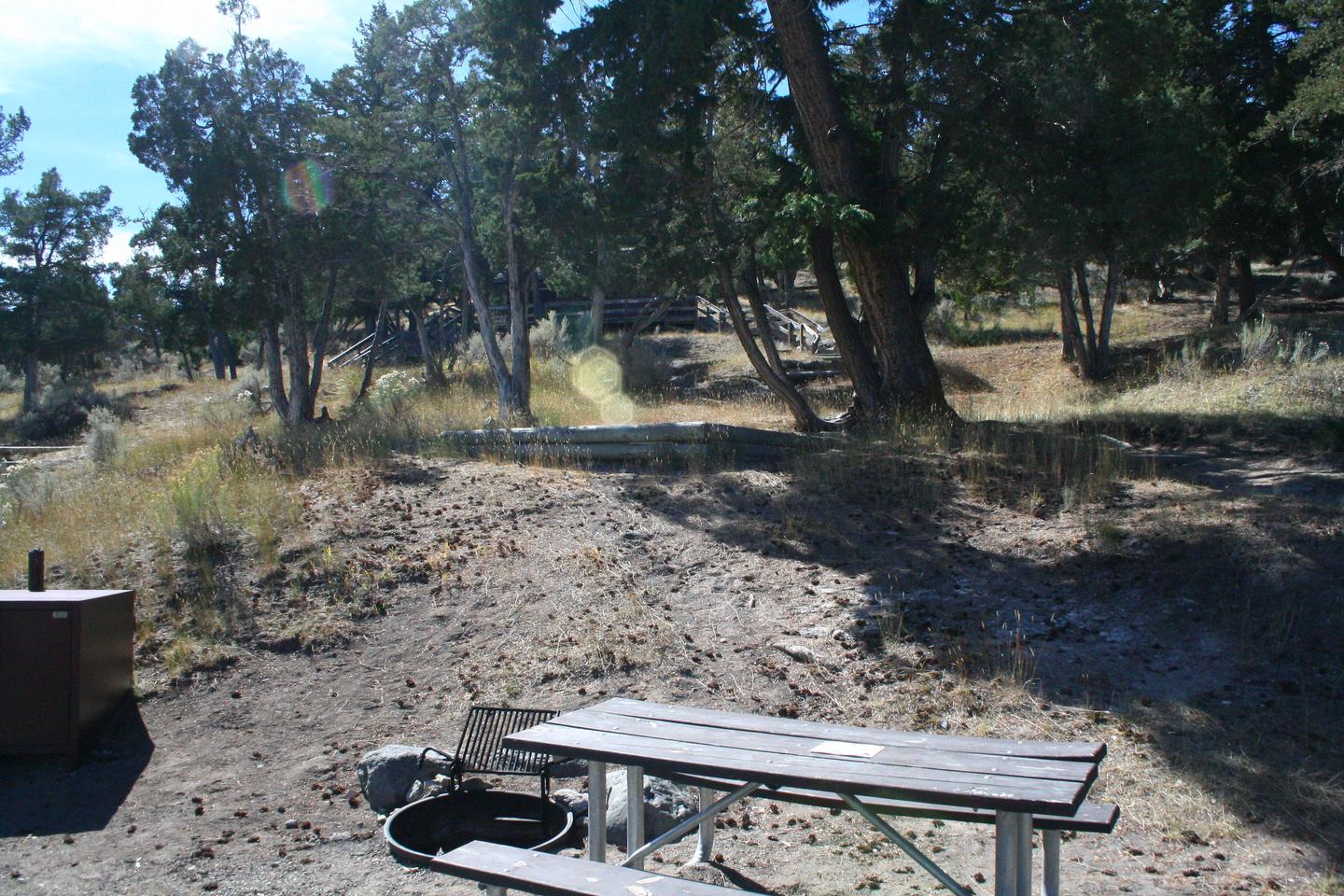 Mammoth Hot Springs Campground Site 76.Mammoth Hot Springs Campground Site 76