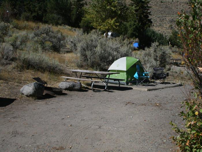 Mammoth Hot Springs Campground Site 80