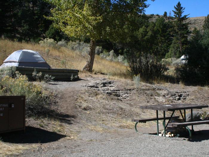 Mammoth Hot Springs Campground Site 82