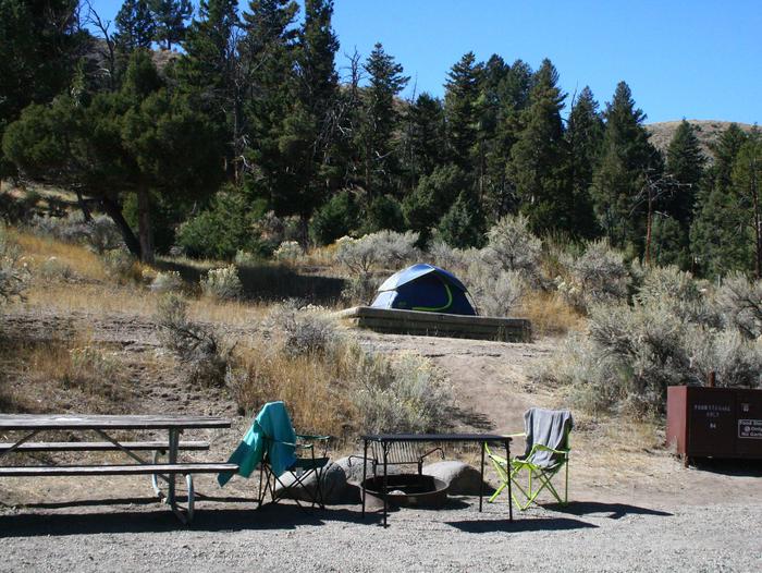 Mammoth Hot Springs Campground Site 84