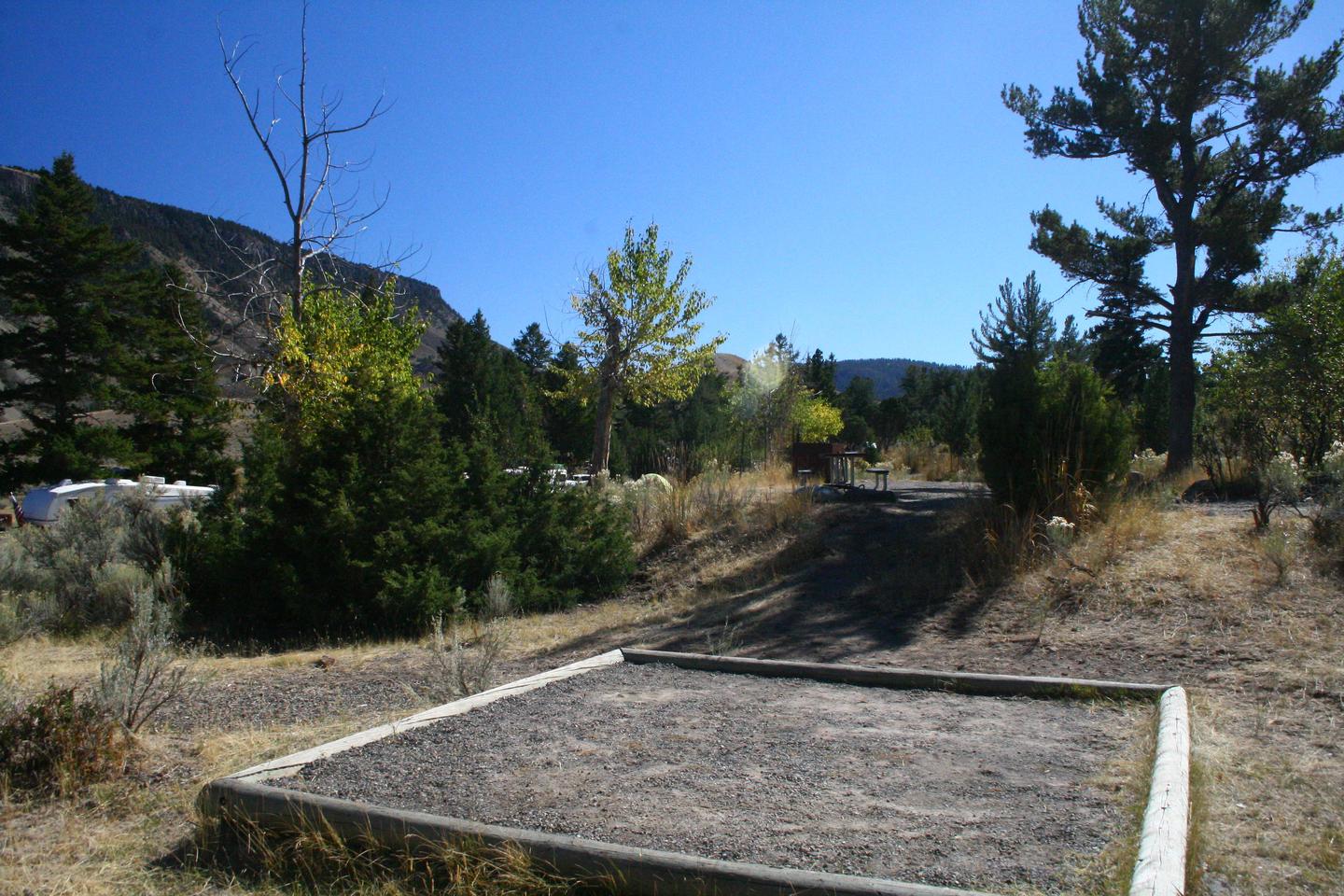 Mammoth Hot Springs Campground Site 85