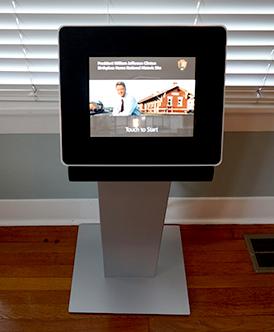 Digital Kiosk in the visitor center